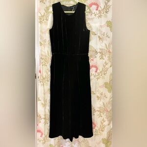 NWT Eileen Fisher Velour Wide Leg Jumpsuit with Pockets